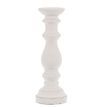 Matt White Large Ceramic Column Candle Holder additional 1