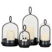 Nysa Medium Candle Holder With Glass Cloche additional 4