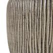 Ochre Carved Textured Table Lamp With Linen Shade additional 3