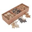Pack Of 90 Wooden Star Hanging Decorations additional 1