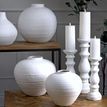 Regola Large Matt White Ceramic Vase additional 3