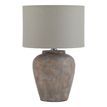 Siena Brown Table Lamp With Linen Shade additional 1
