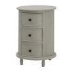 The Camden Collection 3 Drawer Round Side Table additional 2