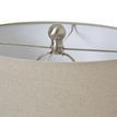 White Ceramic Ginger Jar Lamp With Linen Shade additional 2