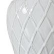 White Ceramic Ginger Jar Lamp With Linen Shade additional 3