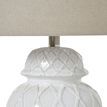 White Ceramic Ginger Jar Lamp With Linen Shade additional 5