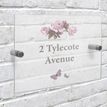 Personalised Floral Slate House Sign additional 3