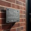 Personalised Leaf Slate House Sign additional 4