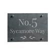 Personalised Leaf Slate House Sign additional 1