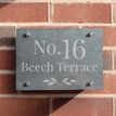 Personalised Leaf Slate House Sign additional 3