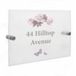 Personalised Vintage Rose Acrylic House Sign additional 2