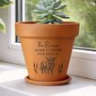 Personalised Highland Cow Terracotta Plant Pot additional 2