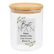 Personalised Botanical Glass Jar with Bamboo Lid additional 3
