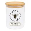 Personalised Bee Glass Jar with Bamboo Lid additional 1