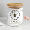 Personalised Bee Glass Jar with Bamboo Lid additional 2