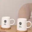 Pair Best of Breed Paw Prints Cat Dad &amp; Cat Mum Mugs additional 1