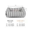 Scruffs Amalfi Striped Box Dog Bed - Pink additional 7