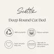 Scruffs Seattle Sanctuary Deep Round Cat Bed - Coral Pink additional 6