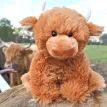 Jomanda Highland Cow Plush Toy in Brown 20cm additional 2