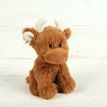 Jomanda Highland Cow Mini Plush Toy in Brown 11cm additional 2