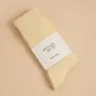 Luxury Alpaca Wool Socks in Cold Cream additional 2