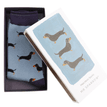 Mr Sparrow Men's Little Sausage Dog Matchbox Socks additional 2