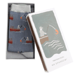 Mr Sparrow Men's Gone Fishing Matchbox Socks additional 4