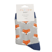 Sparrow Baby Fox Faces Socks - Silver additional 5