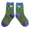 Sparrow Baby Tractor &amp; Stripes Socks - Green additional 1