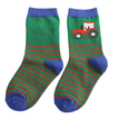 Sparrow Baby Tractor &amp; Stripes Socks - Green additional 3