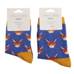 Sparrow Baby Highland Cow Socks - Royal Blue additional 6