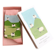 Miss Sparrow Women's Highland Sheep Matchbox Socks additional 3