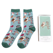 Miss Sparrow Women's Woodland Matchbox Socks additional 3