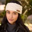 Pachamama Enniskerry Cream Merino Headband additional 1