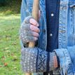 Pachamama Mens Tromso Navy Fingerless Gloves additional 1