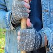 Pachamama Mens Tromso Navy Fingerless Gloves additional 2