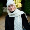 Pachamama Enniskerry Cream Merino Bobble Beanie Hat additional 7