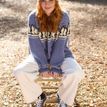 Pachamama Enniskerry Cream Merino Bobble Beanie Hat additional 6