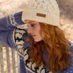 Pachamama Enniskerry Cream Merino Bobble Beanie Hat additional 3