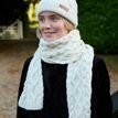 Pachamama Enniskerry Cream Merino Bobble Beanie Hat additional 2