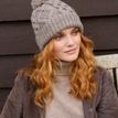 Pachamama Enniskerry Mushroom Merino Bobble Beanie Hat additional 4