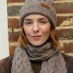 Pachamama Enniskerry Mushroom Merino Bobble Beanie Hat additional 2