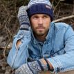 Pachamama Mens Classic Fairisle Navy Bobble Beanie Hat additional 6
