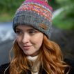 Pachamama Iona Pink Roll Back Beanie Hat additional 1