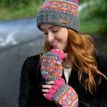 Pachamama Iona Pink Roll Back Beanie Hat additional 5