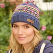 Pachamama Iona Blue Roll Back Beanie Hat additional 9