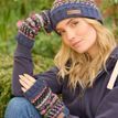 Pachamama Iona Blue Roll Back Beanie Hat additional 8