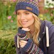 Pachamama Iona Blue Roll Back Beanie Hat additional 4