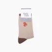 Squirrel Oatmeal Embroidered Wool Socks additional 4