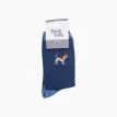 Jack Russell Navy Blue Embroidered Wool Socks additional 4